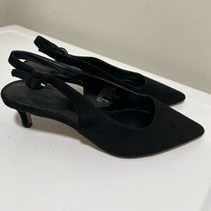 J Crew Black Kitten Heels Size 5